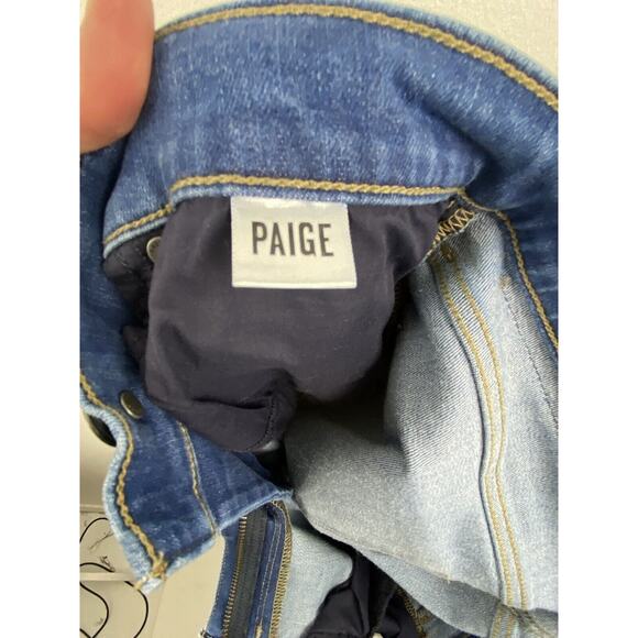 Paige Womens Lennox Blue Medium Wash Stretch Jeans Size 30X31 (1051) - Picture 14 of 15